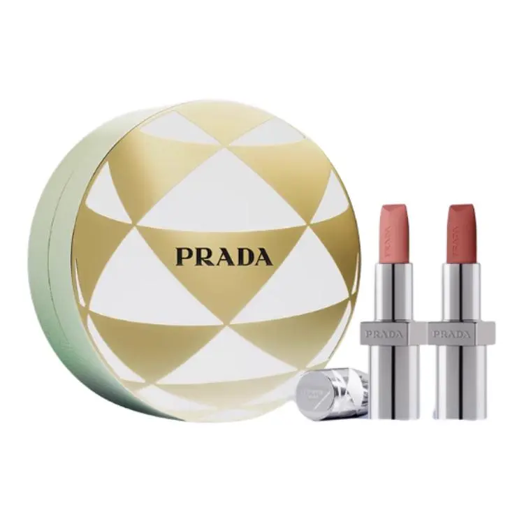 Ограниченный набор помады Lipstick Gift Box Complexion Correcting Skin Tone 3,8 г*2 бальзам для губ PRADA — фото 4