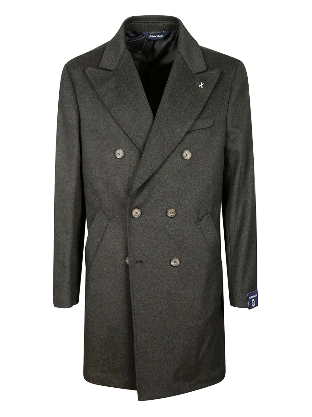 

Двубортное пальто Borbonici, зеленый