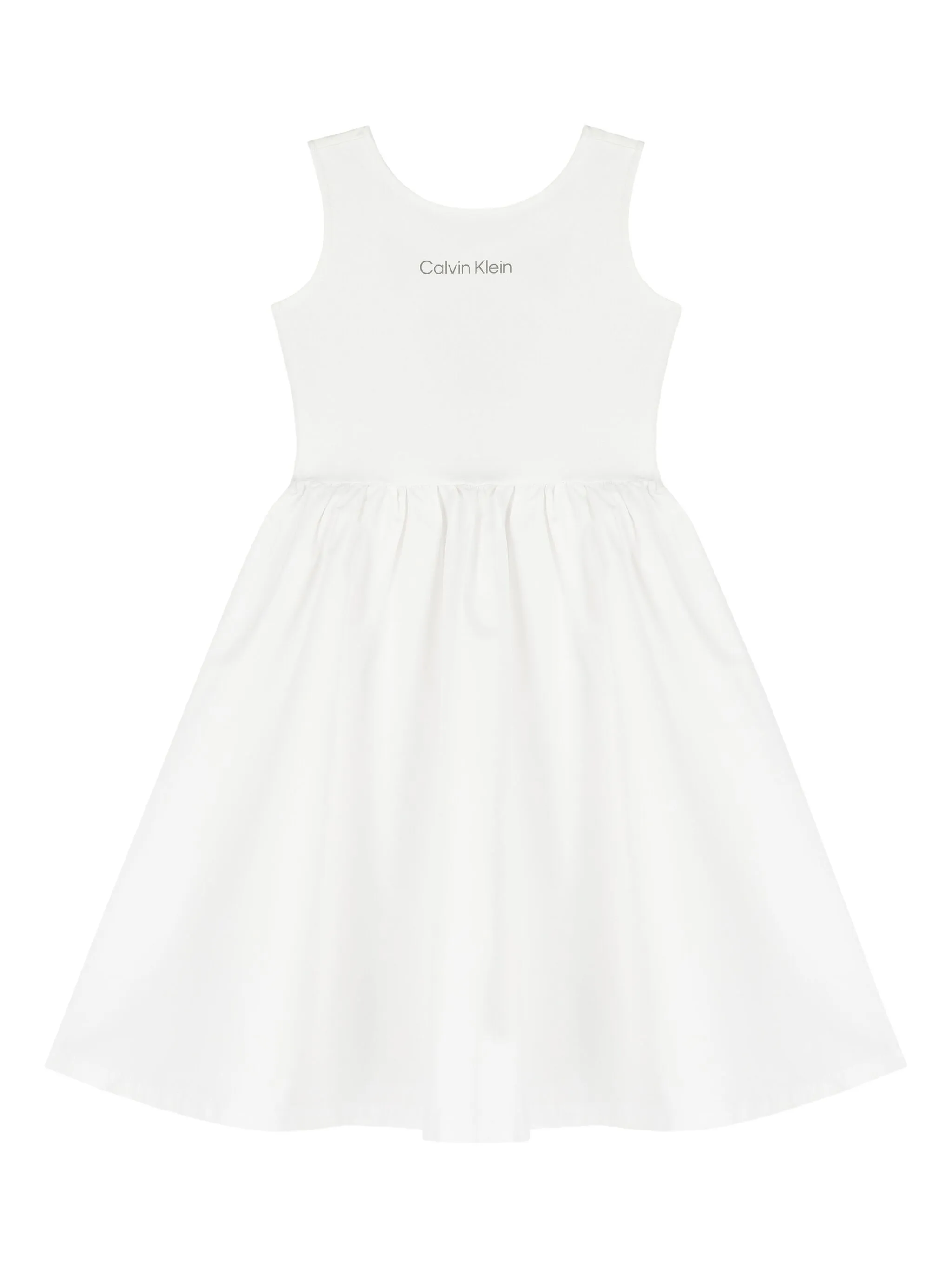 Платье с логотипом Calvin Klein Kids, белый