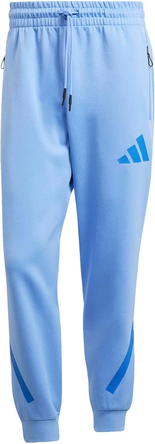 Брюки Adidas Z.N.E. мужские для тренировок и повседневной носки на шнурке - beige, синий