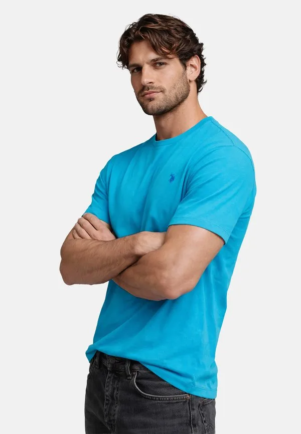 Базовая футболка uscooperr U.S. Polo Assn., Ocean Blue — фото 4