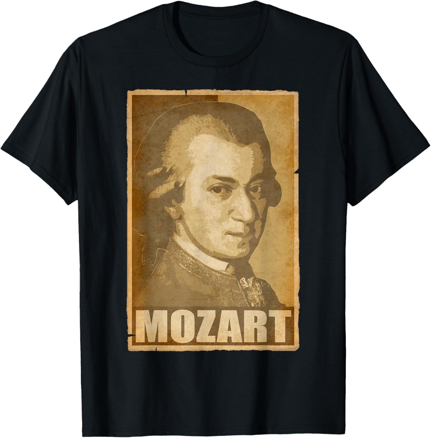 

Футболка с изображением Моцарта, черная Classical Music Composer History Love Store