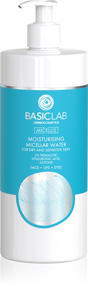 

Увлажняющая мицеллярная вода Dermocosmetics Micelis для сухой и чувствительной кожи Basiclab, 500 мл