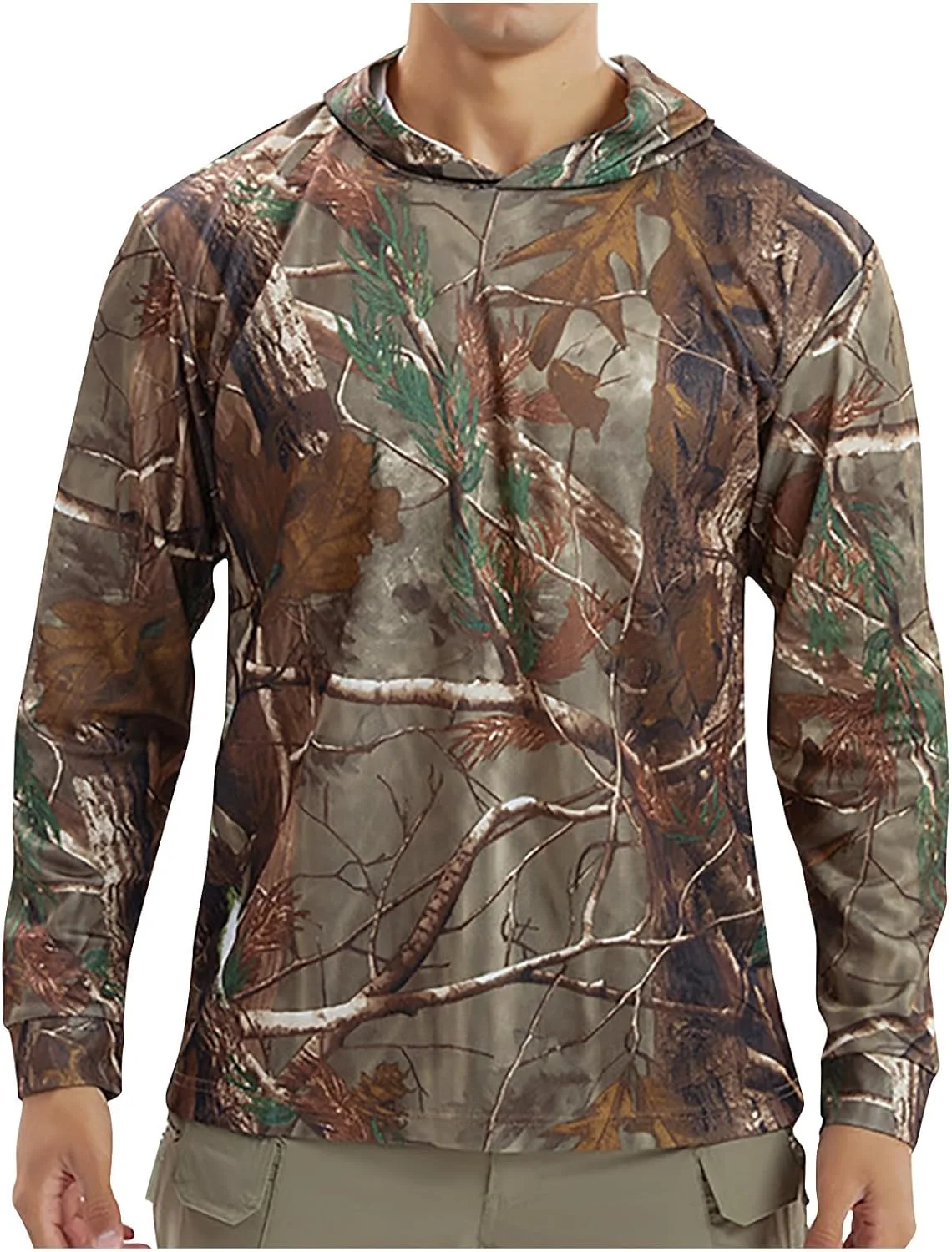 

Мужская охотничья рубашка с капюшоном Lightweight Quick Dry Camo