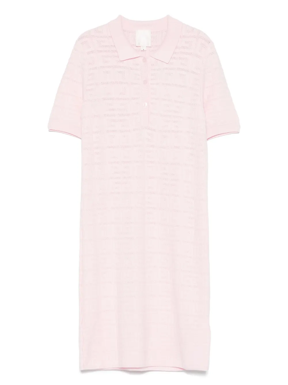 

Трикотажное платье с жаккардовым логотипом Givenchy Kids, розовый