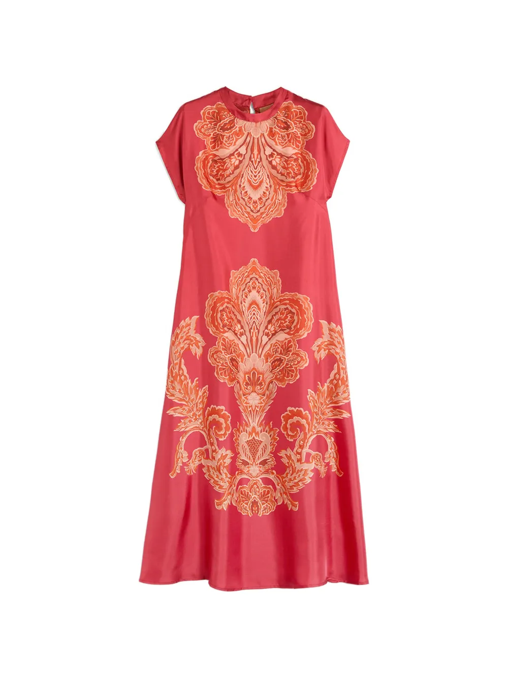 

Платье с принтом и рукавами-кимоно Momoni, красный