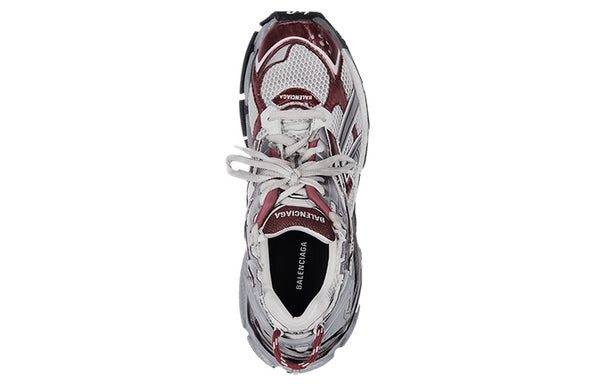 Кроссовки runner sneakers 'grey burgundy mesh and nylon' Balenciaga, белый — фото 4