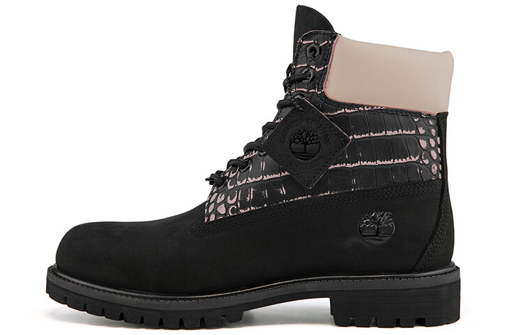 

Ботинки Timberland Premium Waterproof Wide Fit Boot 'Black Nubuck With Pink'
