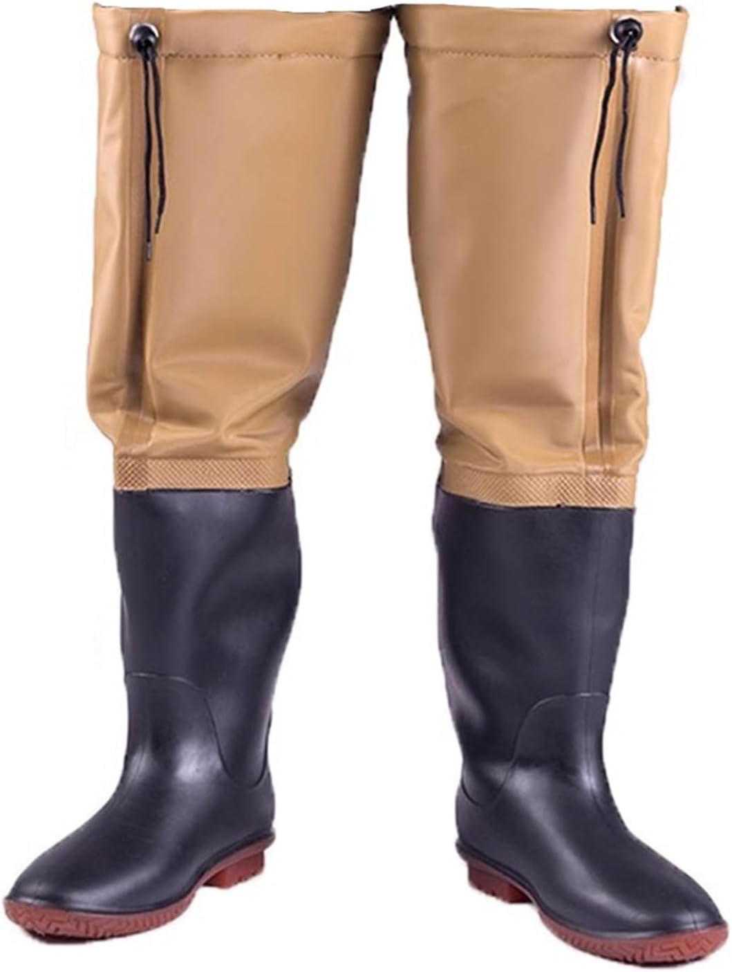 

Зимние теплые рыболовные забродные сапоги до колена, охотничьи бродовые ботинки, водонепроницаемые штаны для походов и кемпинга Bcomfy, черный