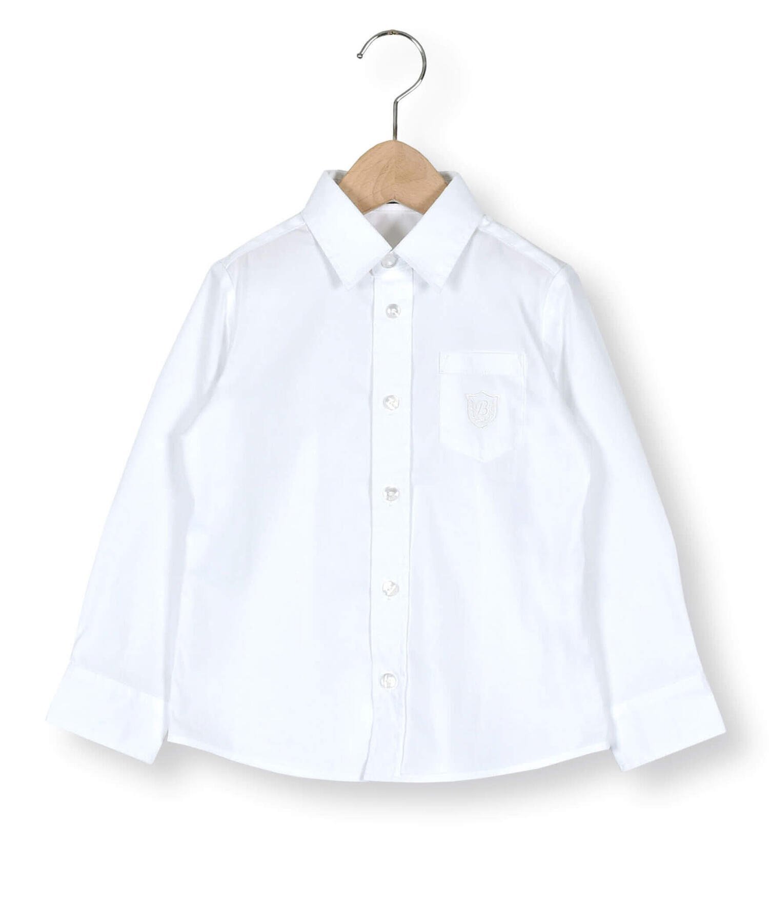 Рубашка из эластичной ткани с длинными рукавами (100-140 см) BeBe, Off white