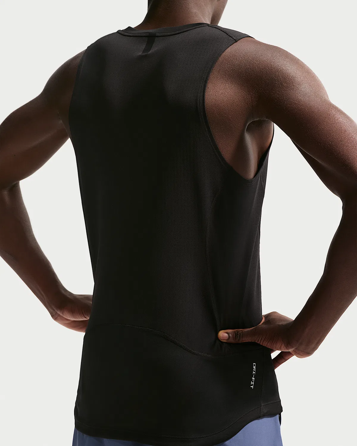Мужская тренировочная майка Nike Pro Dri-FIT, Black/White — фото 2