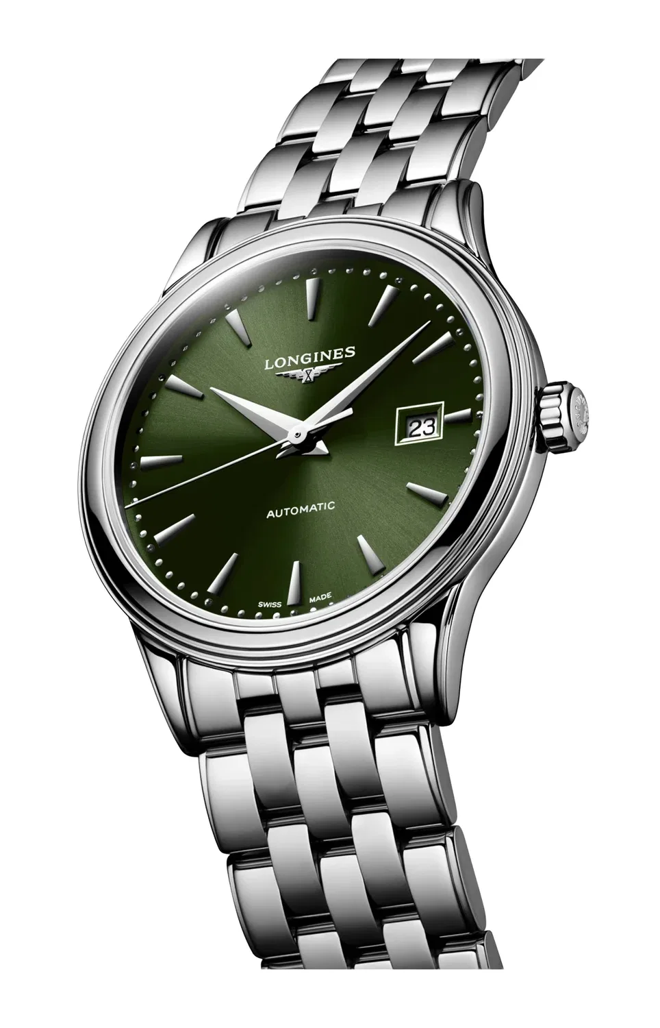 Классика Flagship - L4.374.4.02.6 LONGINES, зеленый — фото 4