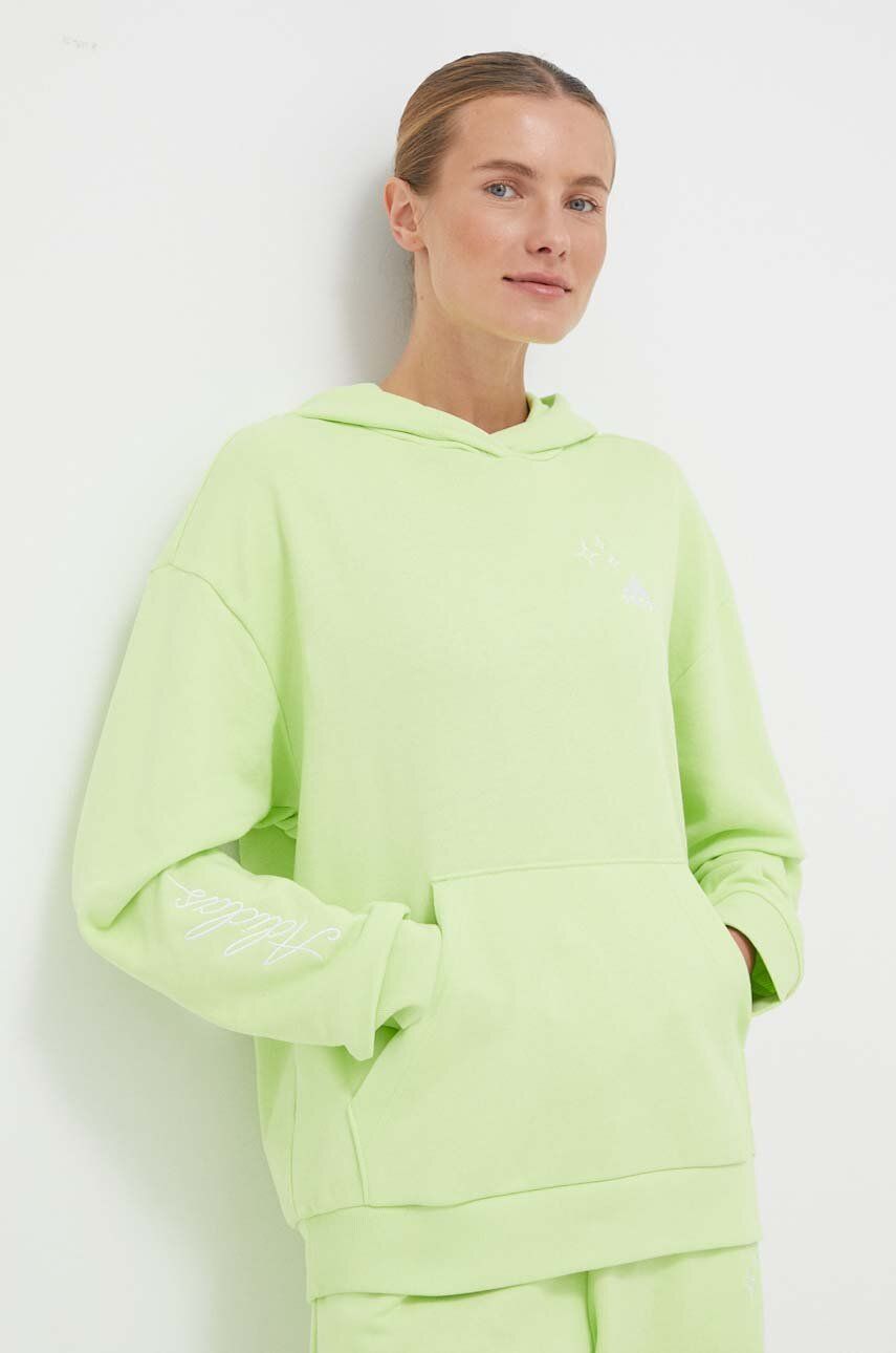 

Хлопковая толстовка adidas, зеленый
