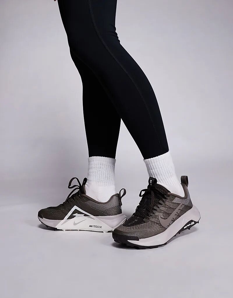 Кроссовки Nike Running ReactX Wildhorse 10 коричневого цвета — фото 4