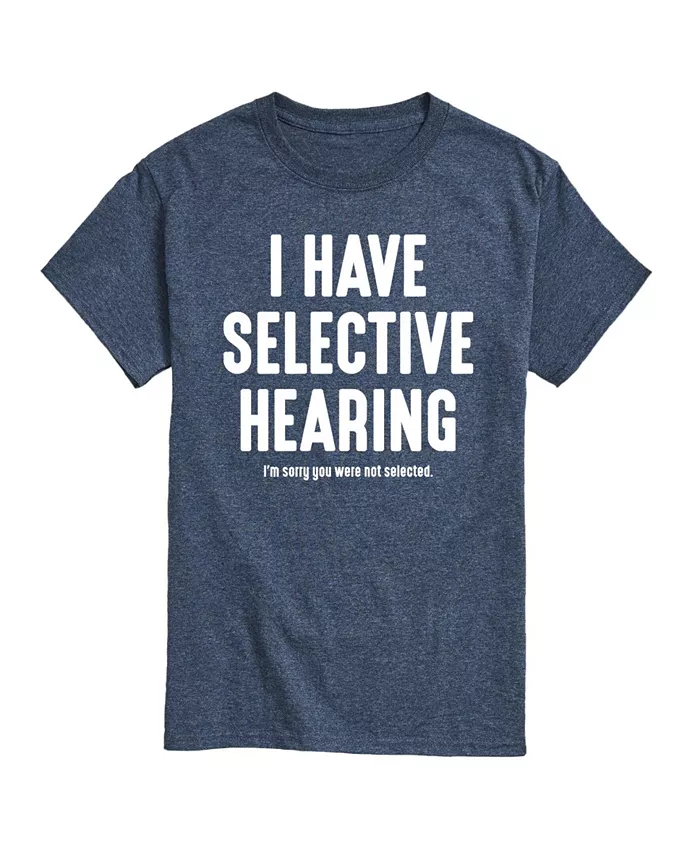 

Футболка мужская с коротким рукавом Hybrid Apparel Selective Hearing AIRWAVES, синий