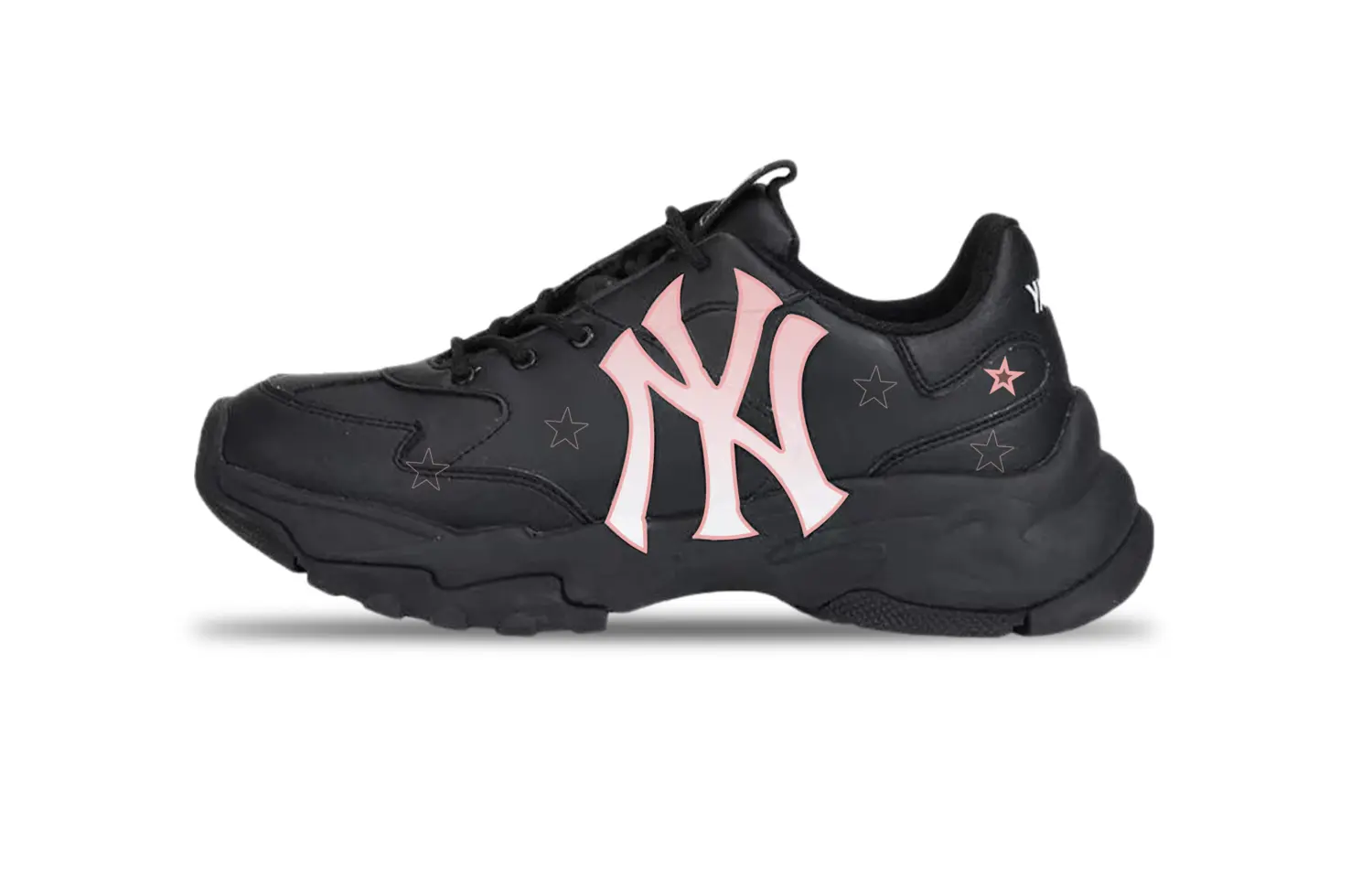 

Кроссовки MLB Big Ball Chunky Cookie Chunky Sneakers Unisex Low-top Black/Pink, черный/розовый