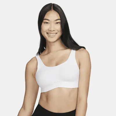 

Спортивный бюстгальтер Nike Alate Coverage, цвет White/Stone Mauve/Black