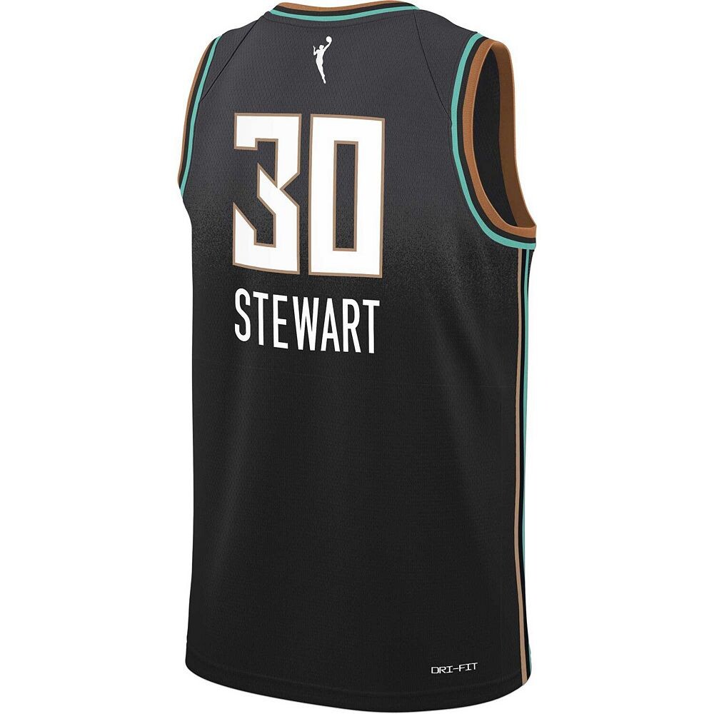 Молодежная футболка Nike Breanna Stewart Black New York Liberty Swingman Player — Explorer Edition, цвет Nyl Multi — фото 4