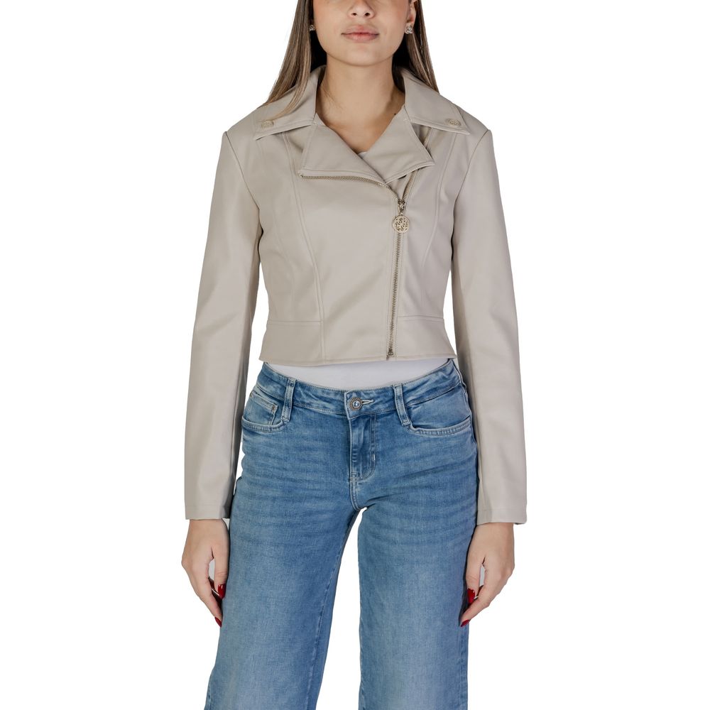 

Бежевая полиэтиленовая куртка GUESS