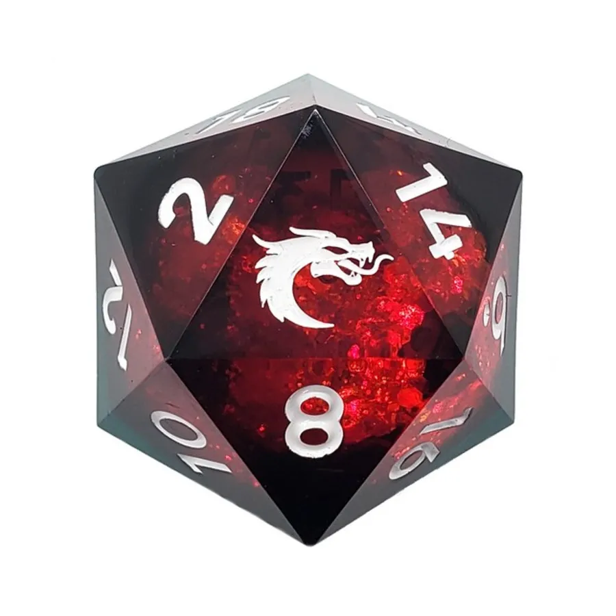 

35мм d20 - Рождественская ярость, Liquid Infused Dice