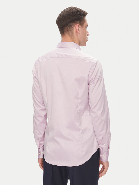 Рубашка облегающего кроя LV019EU035 Calvin Klein, розовый — фото 3