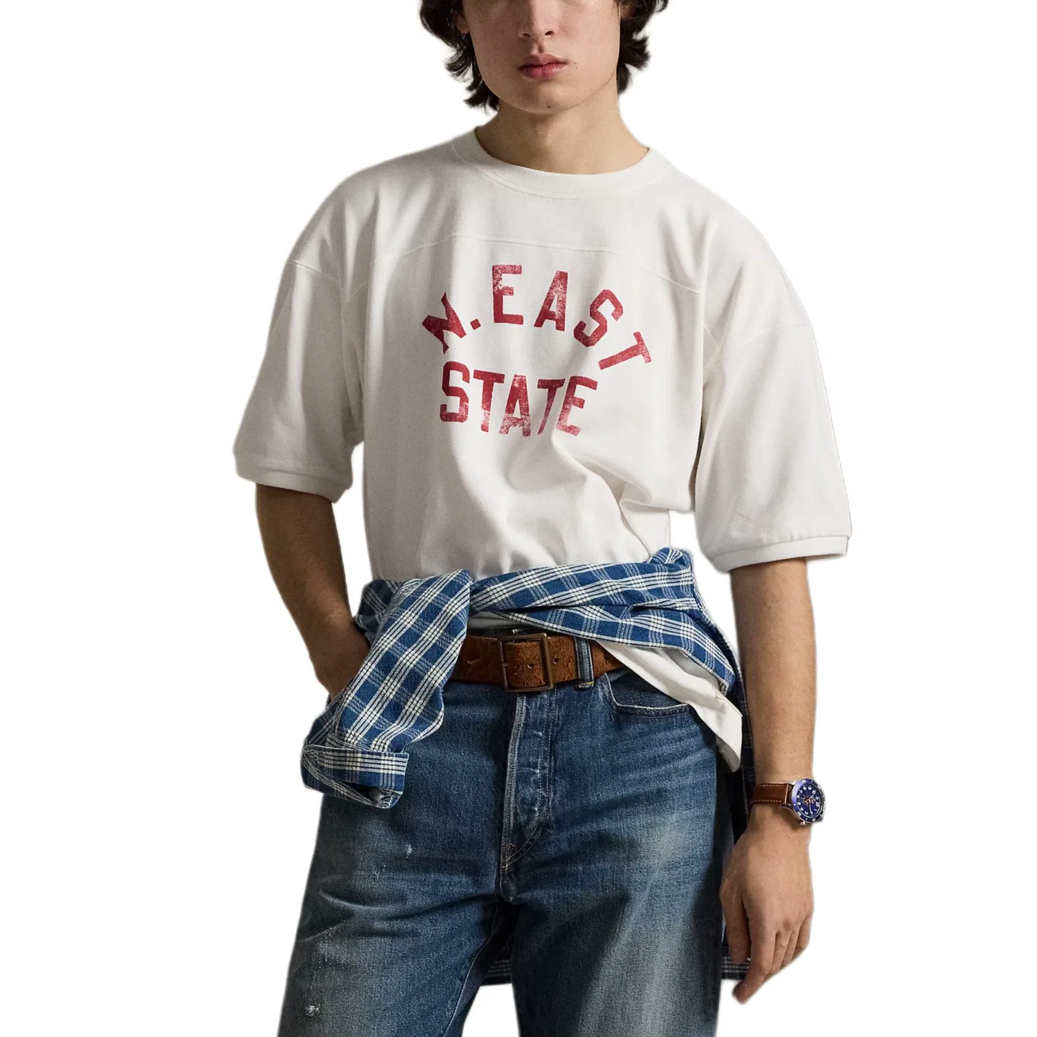Футболка Relaxed Fit Graphic T-Shirt Polo Ralph Lauren белая — фото 3