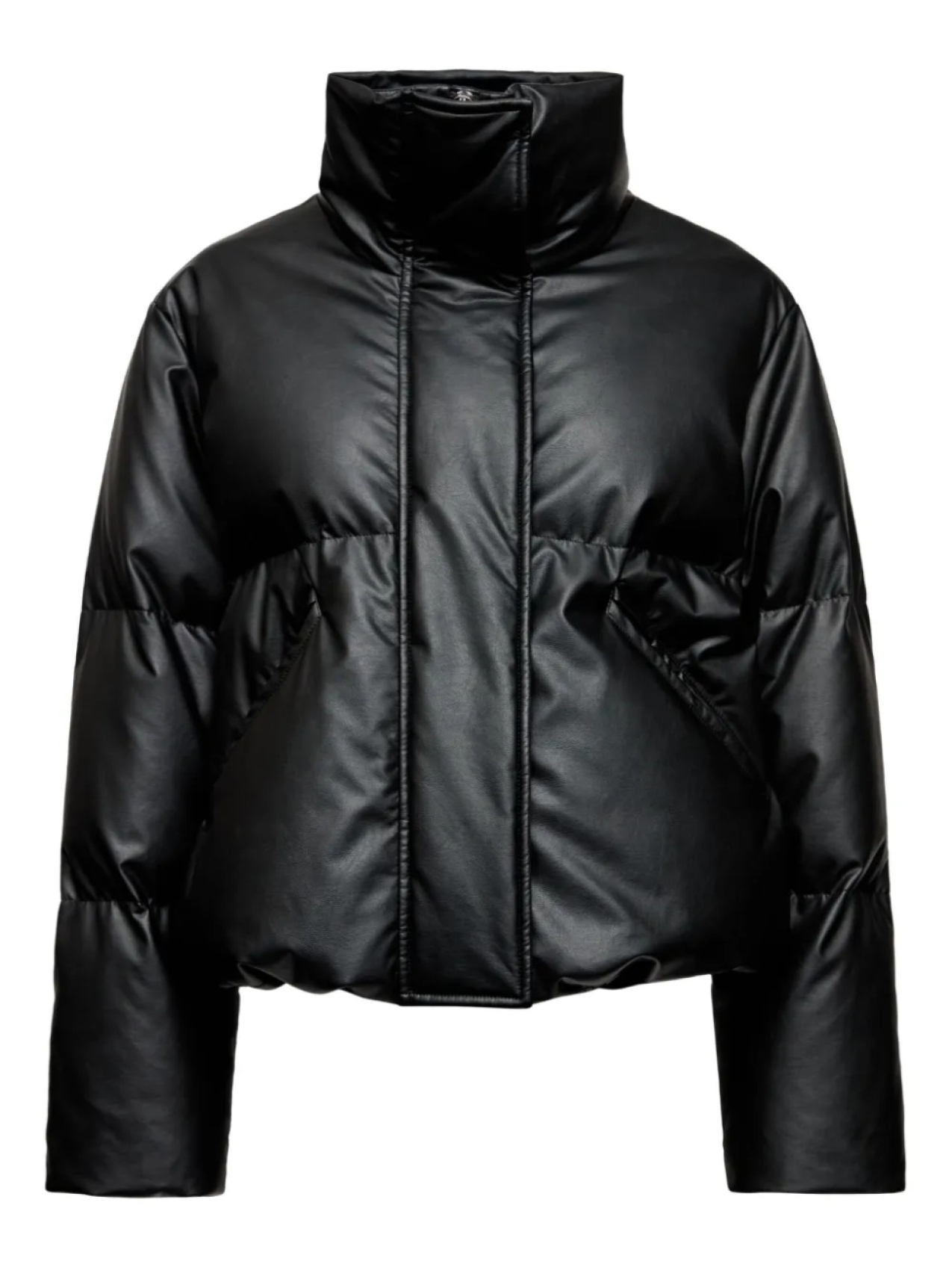 

MM6 Maison Margiela пуховик с высоким воротником, черный