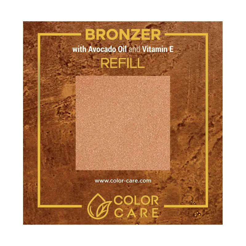 

Веганский жемчужный бронзатор - сменный блок - 03 Color Care Golden, 8 гр