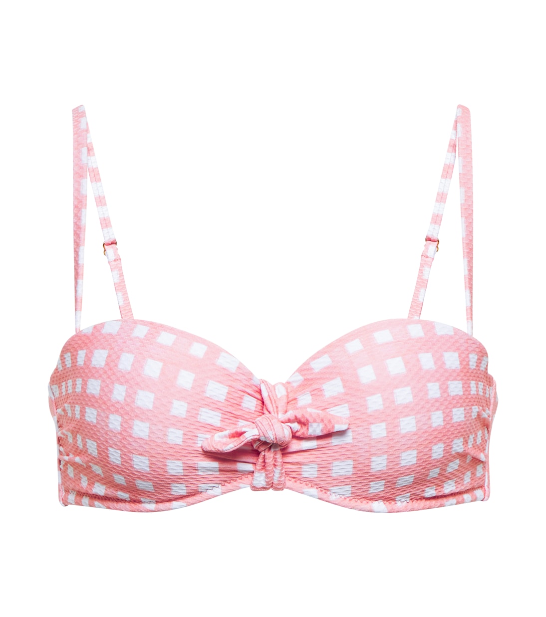 

Верх бикини в клетку Мальдивы Heidi Klein, розовый