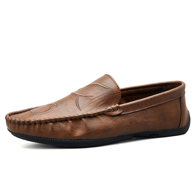

KUPE Мужские повседневные туфли мужские низкие топы коричневые, цвет Brown