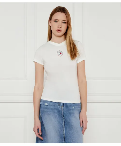 

Футболка Slim fit Tommy Jeans, бежевый