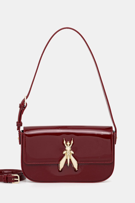 

Кожаная сумка Patrizia Pepe, бордовый