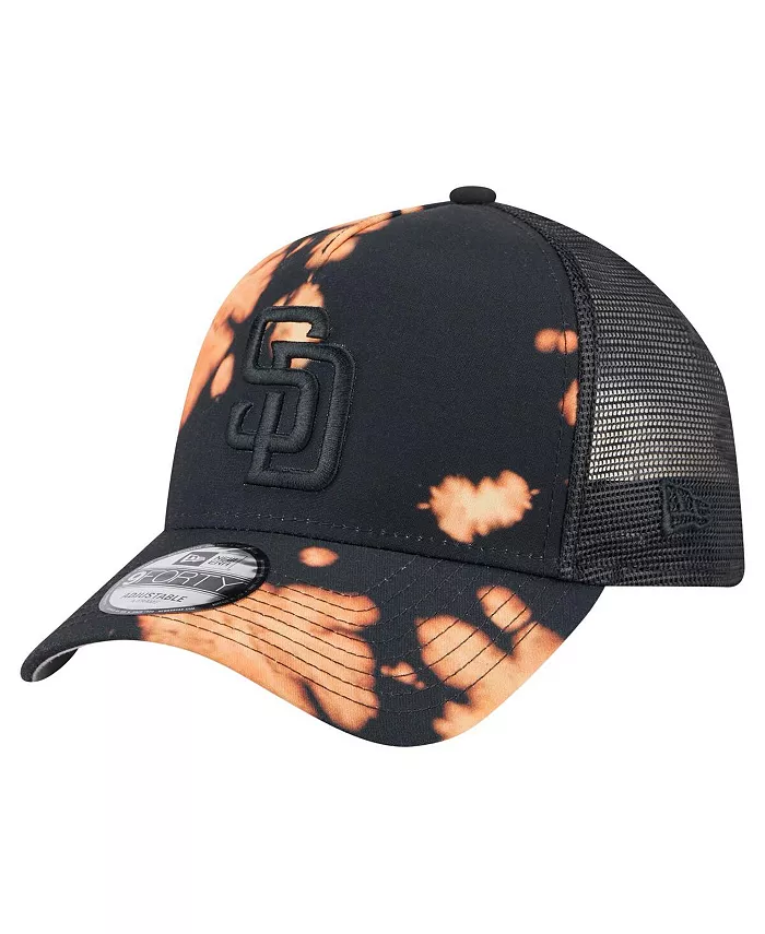 

Мужская черная бейсболка San Diego Padres с эффектом выцветания 9FORTY регулируемая New Era