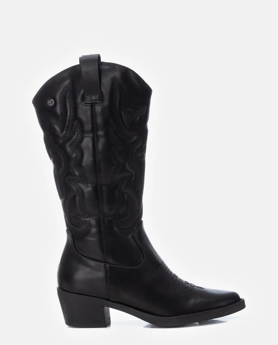 

Женские сапоги в ковбойском стиле на молнии Xti, черный