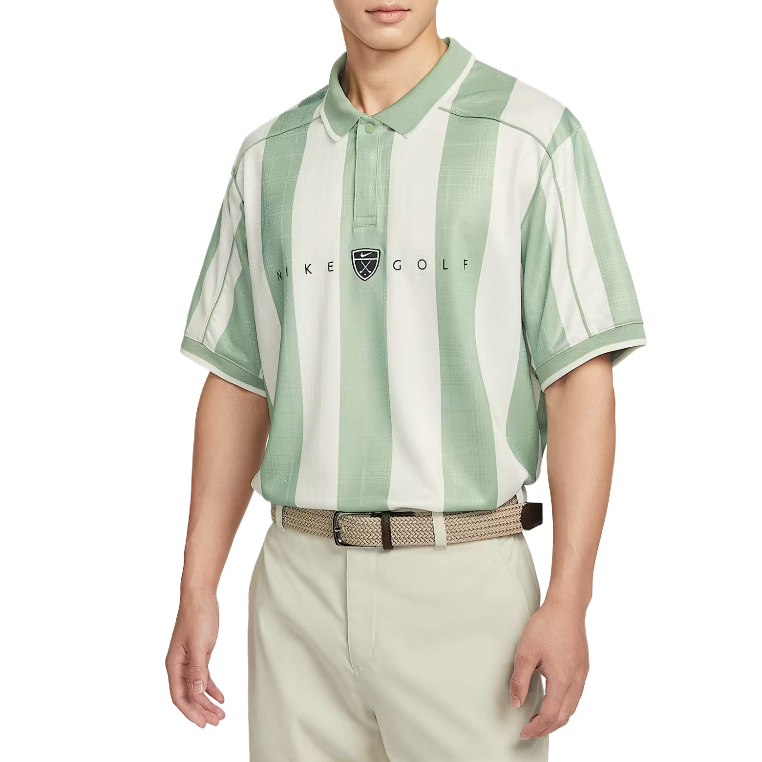 Dri Fit одежда для гольфа мужская Nike, mild серый зеленый