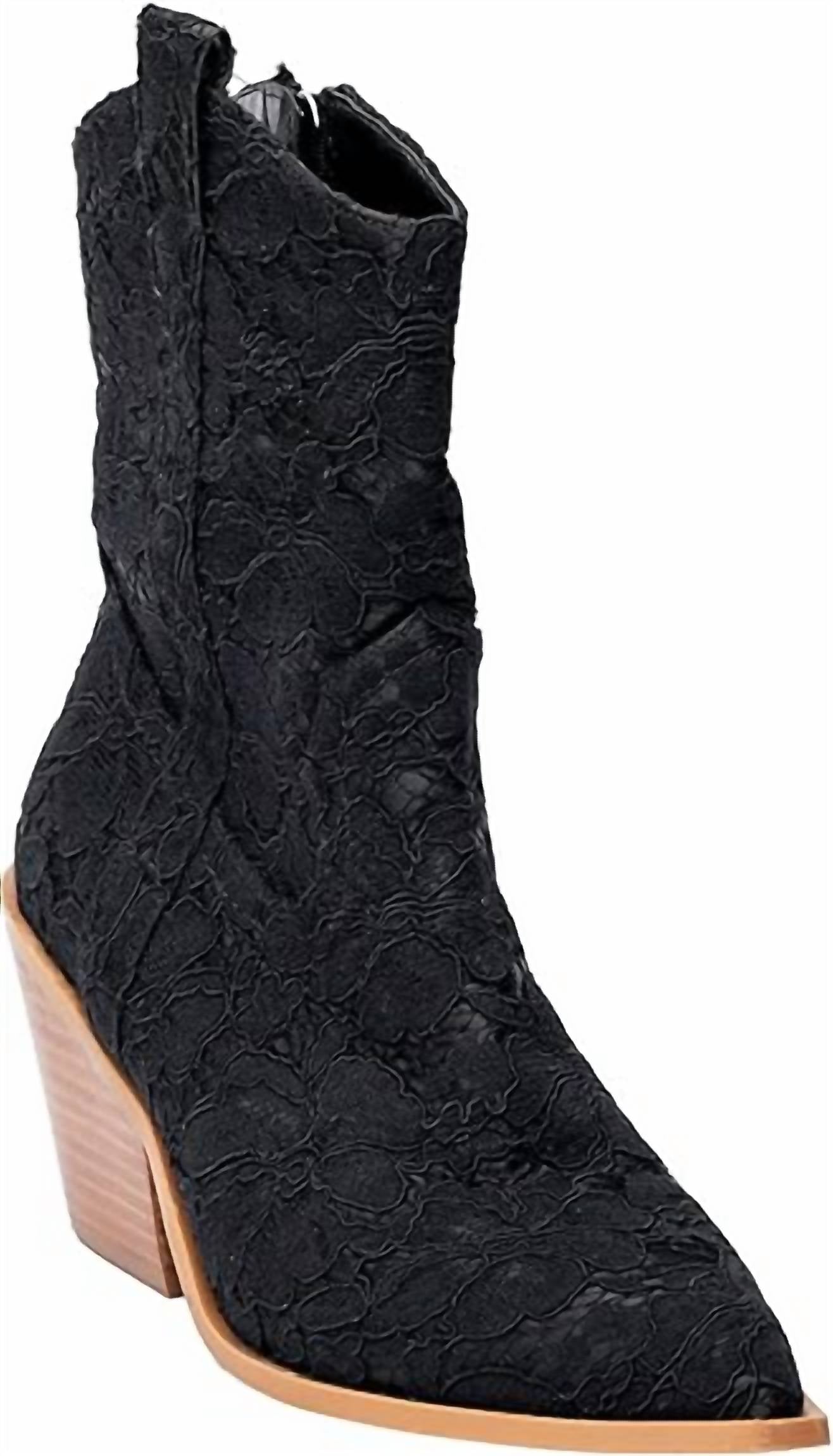 Женские ботинки Rowdy в черном кружеве Corkys Footwear