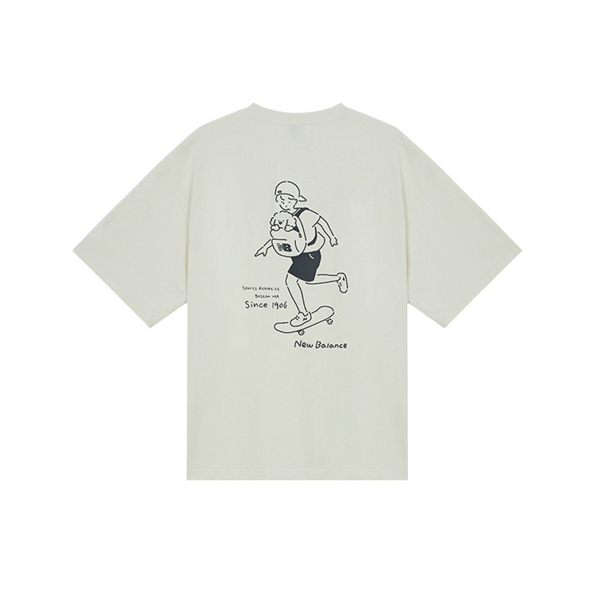 

Футболка серии Centrepetal Life Illustration, унисекс, бежевая New Balance, бежевый