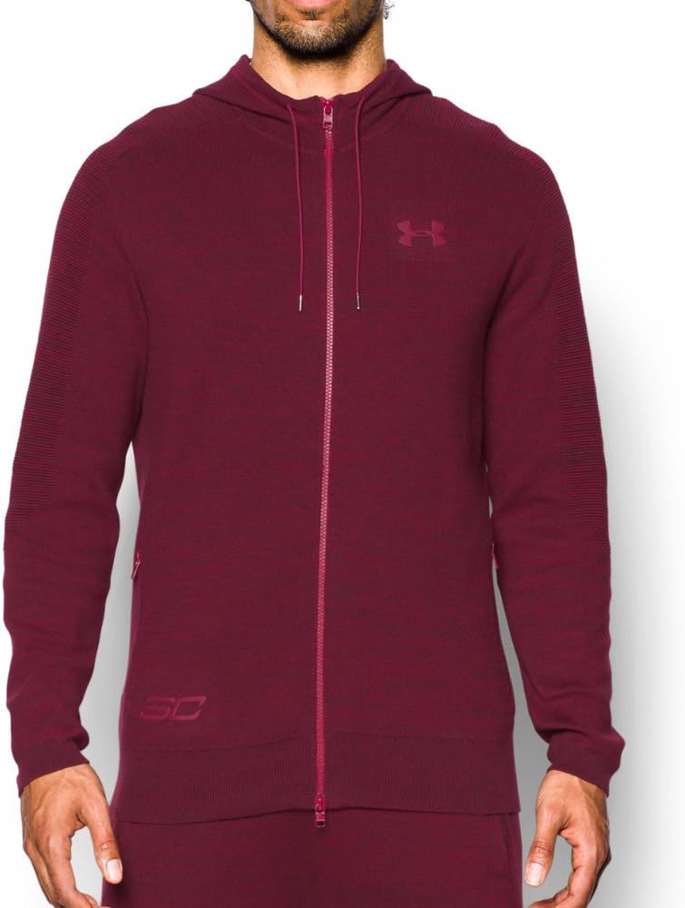

Толстовка Under Armor Men's SC30 UA Threadborne с молнией Under Armour, Raisin Red (916)/Black Currant