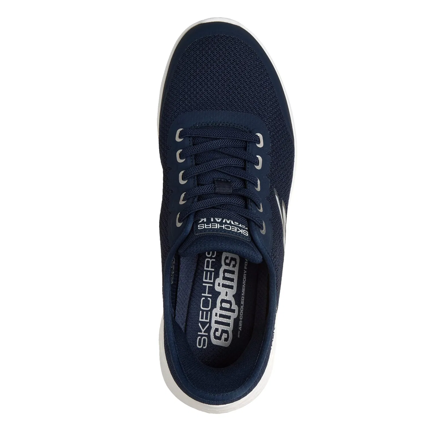 Кроссовки низкие, дышащие Skechers, темно-синий — фото 4