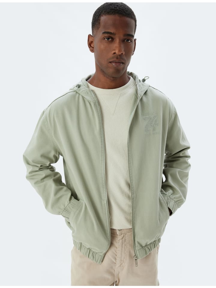

Джинсовая куртка KOTON Jacke, цвет Minze, Серый, Джинсовая куртка KOTON Jacke, цвет Minze