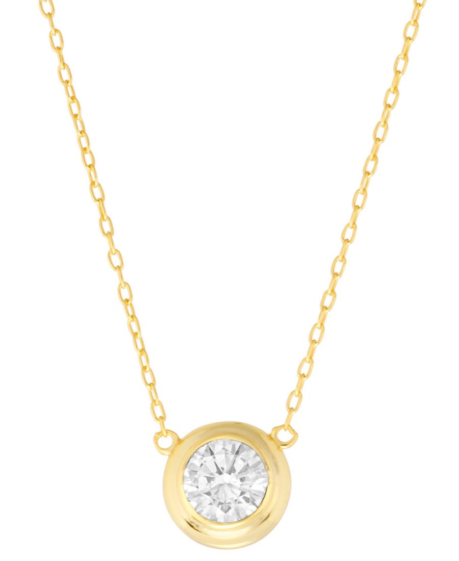 

Кулон-подвеска в оправе с кубическим цирконием Macy's, Gold