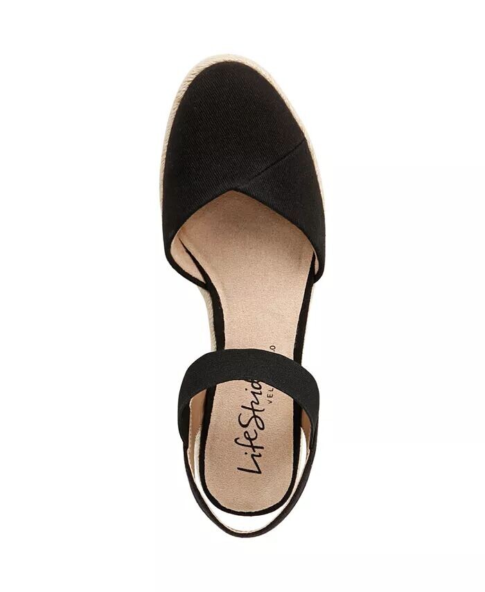 Женские босоножки Kimmie Espadrille на танкетке LifeStride, черный — фото 4