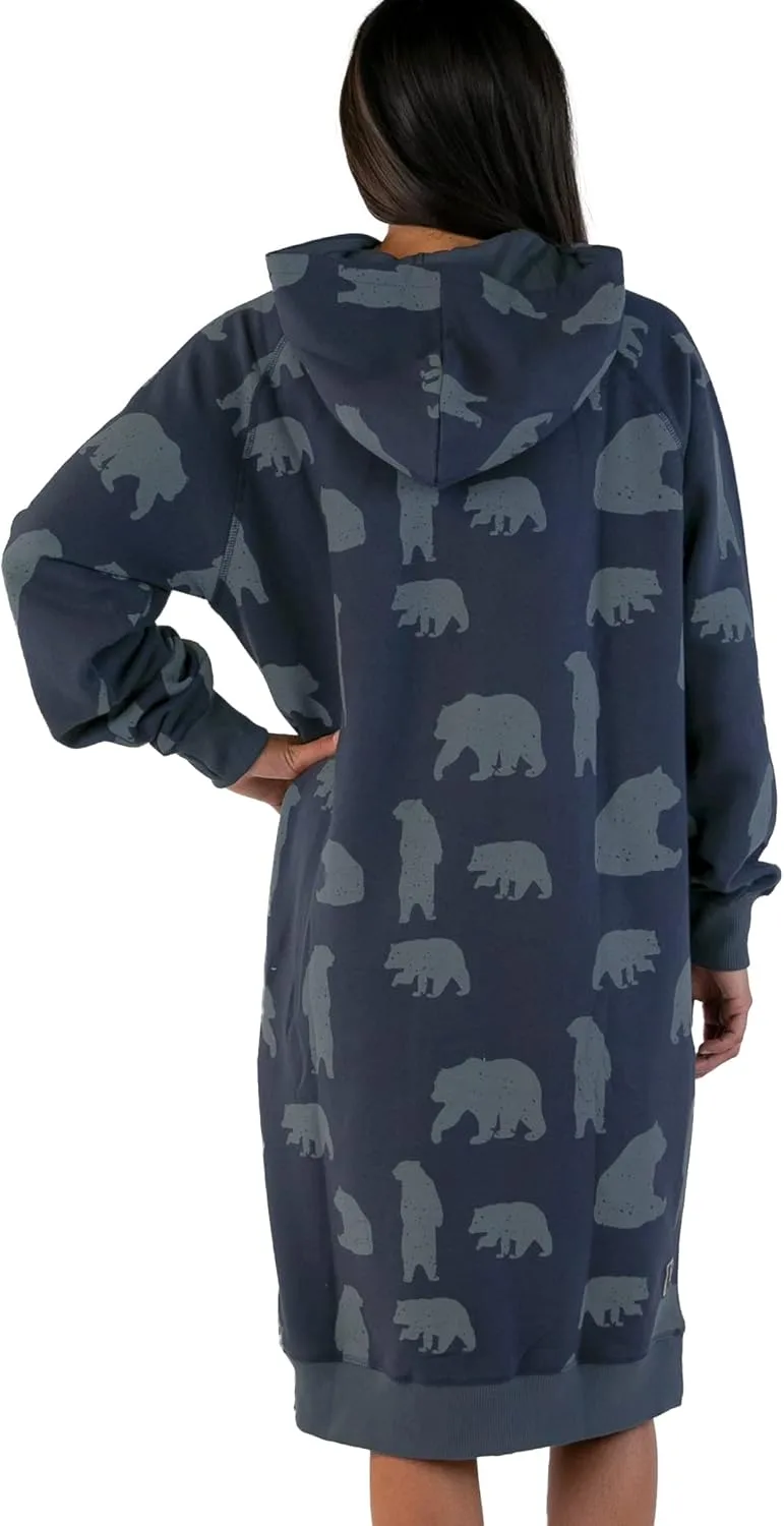 Толстовка с капюшоном оверсайз, удобная одежда для сна Lazy One, Get Lost Sleep Hoodie — фото 2