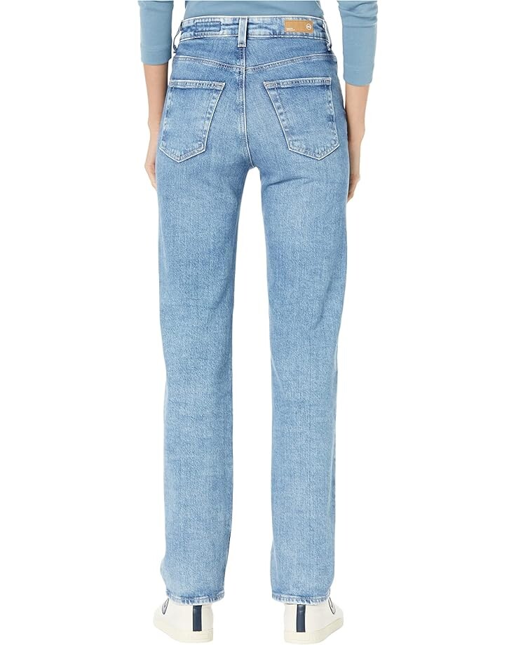 

Джинсы AG Jeans Alexxis Vintage High-Rise Straight in Vapor Wash Paramount, цвет Vapor Wash Paramount