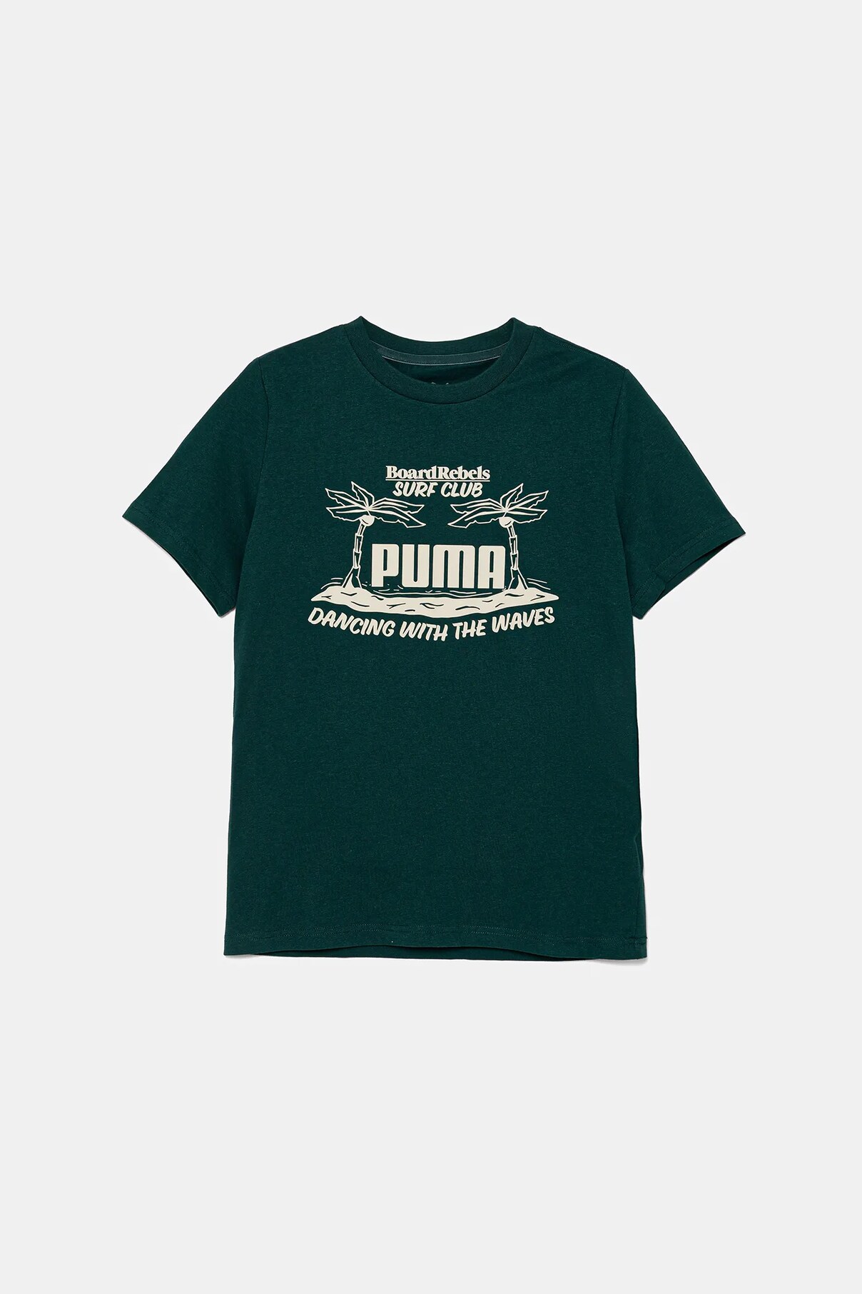 

Футболка детская хлопковая MID90S Graphic Tee III Puma, зеленый
