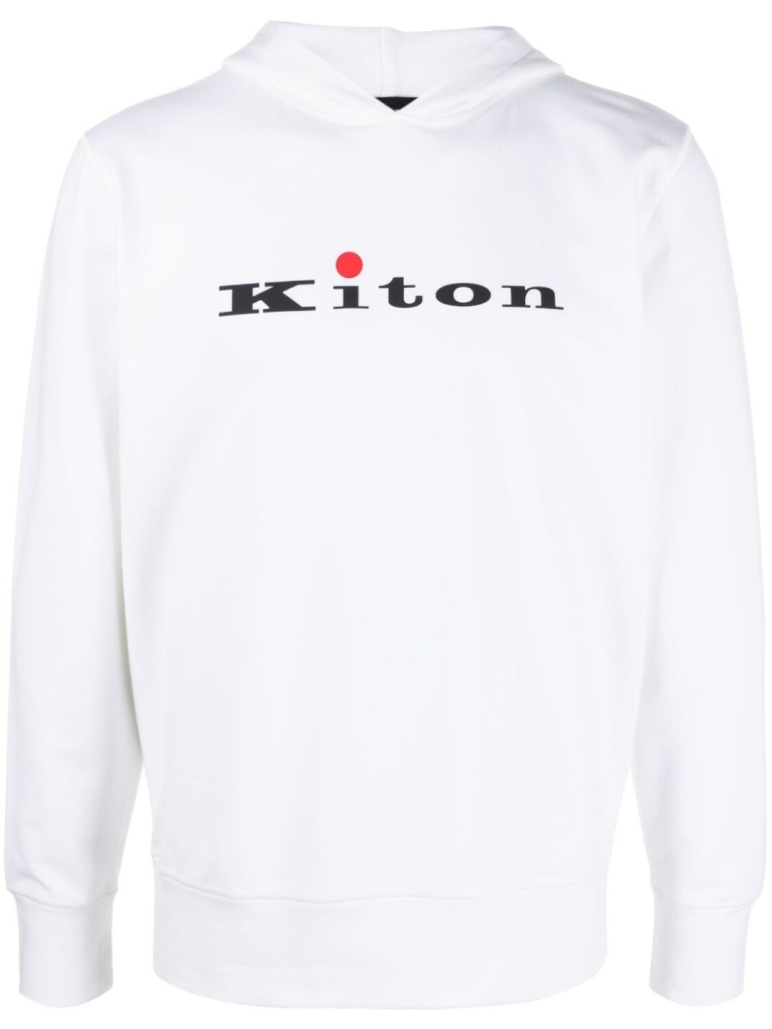 

Kiton худи с логотипом, белый