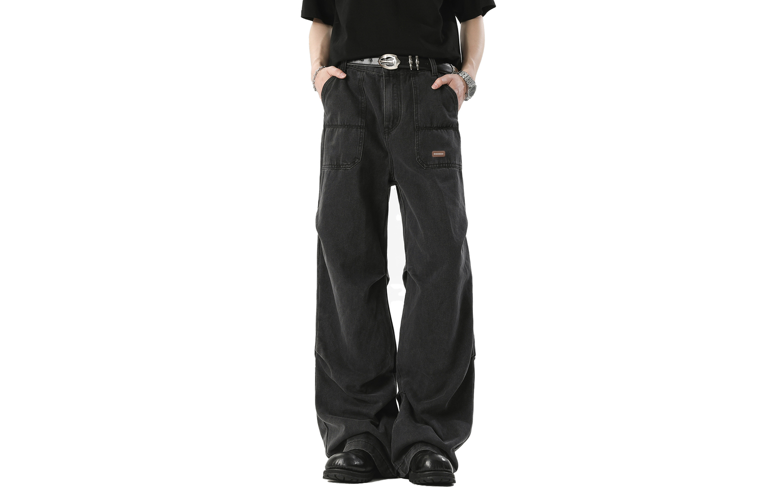 

WARRIOR Джинсы Unisex Carbon Gray [Free DIY Badge] Moderate Cargo