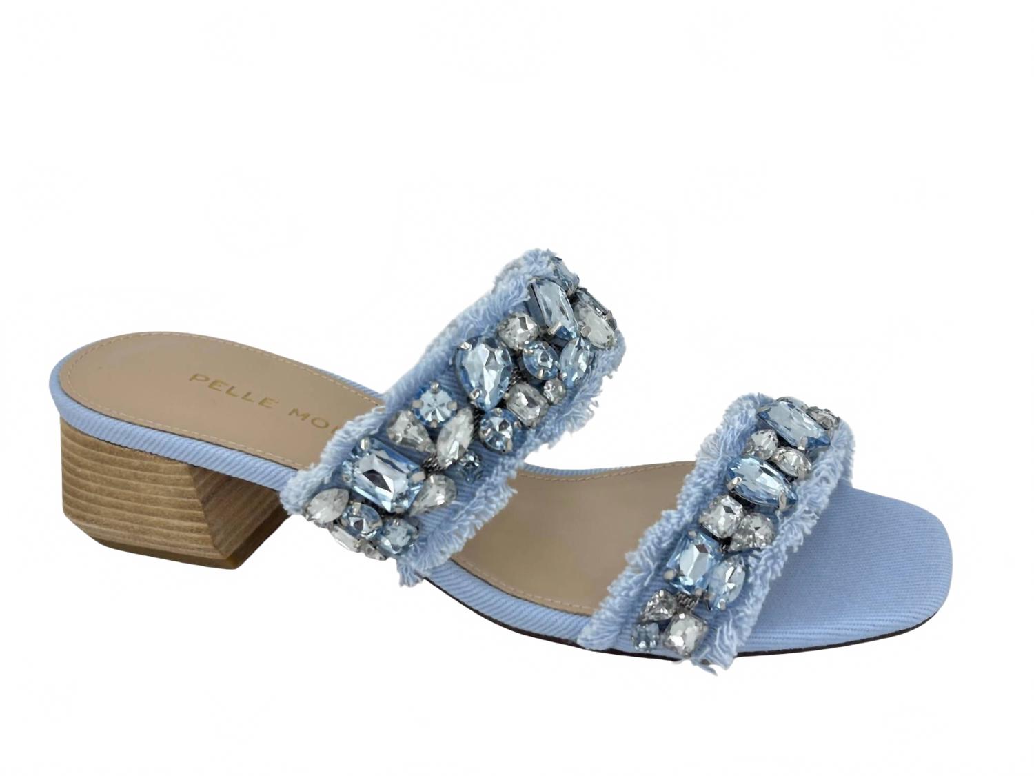 Women's Iona 2 Slide In Light Blue PELLE MODA — фото 2