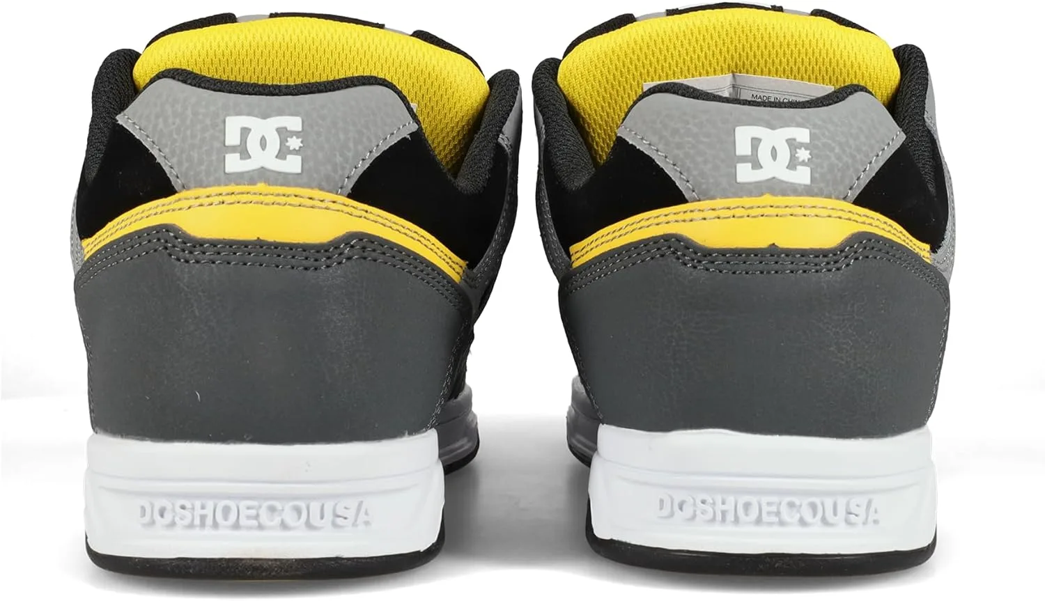 Мужские кроссовки DC Shoes Net Amazon Renewed, желтый/серый — фото 3