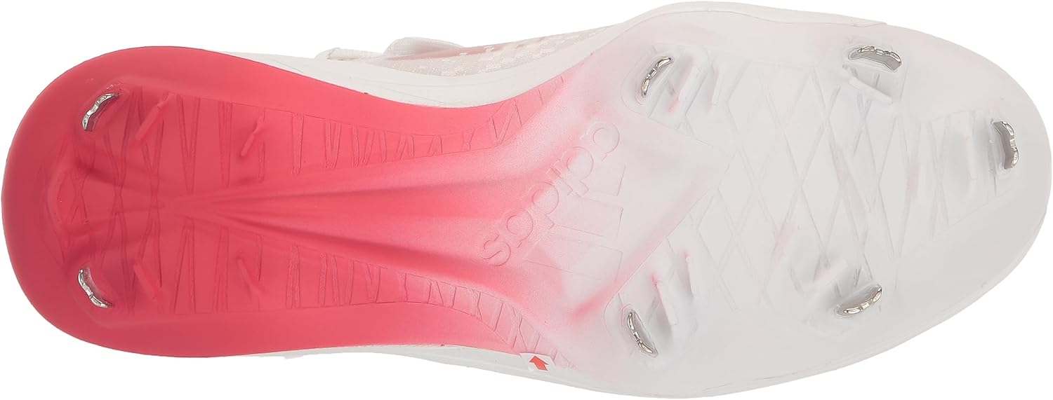 Мужские бутсы Adidas Adizero Afterburner Nwv, белый/красный — фото 4